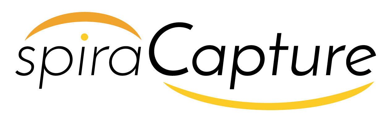 SpiraCapture Logo, White Background