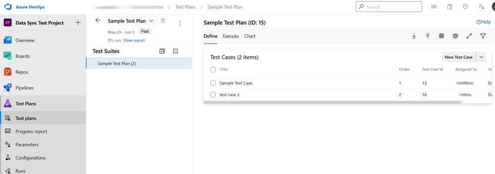 Test Cases and Test Plans in ADO