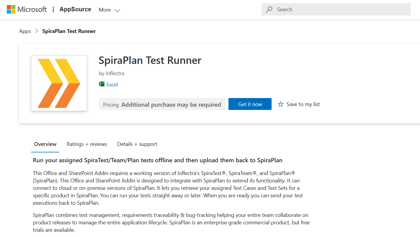 Spira Test Runner on the Microsoft App Store
