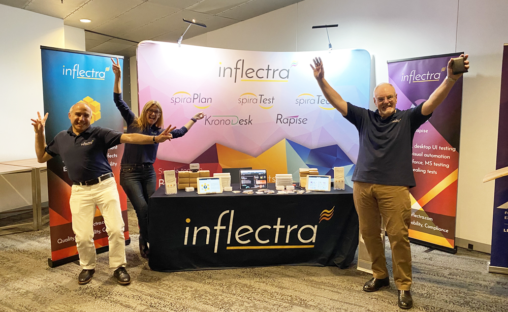 The Inflectra Booth all setup