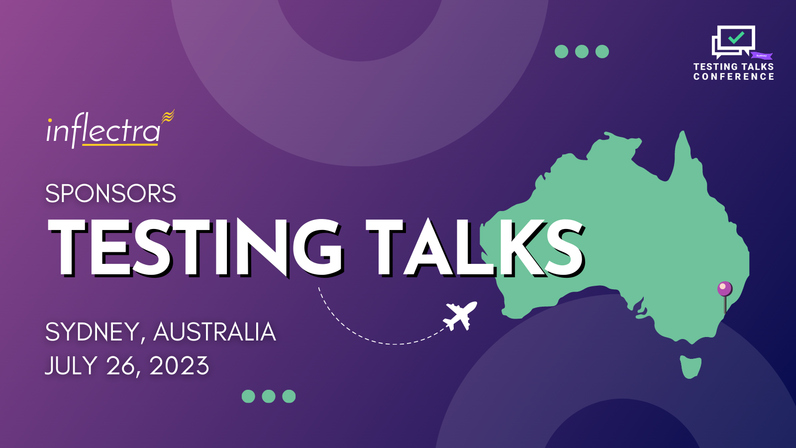 inflectra-sponsors-testing-talks-conference-in-sydney-australia-image