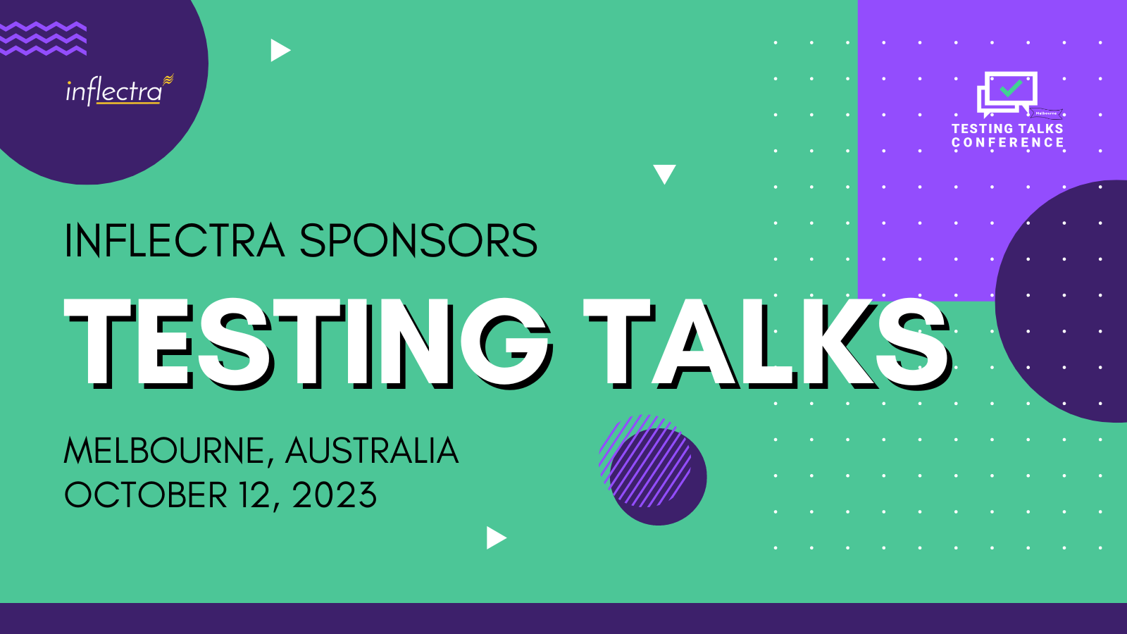 Testing Talks Melbourne Sponsor by Inflectra